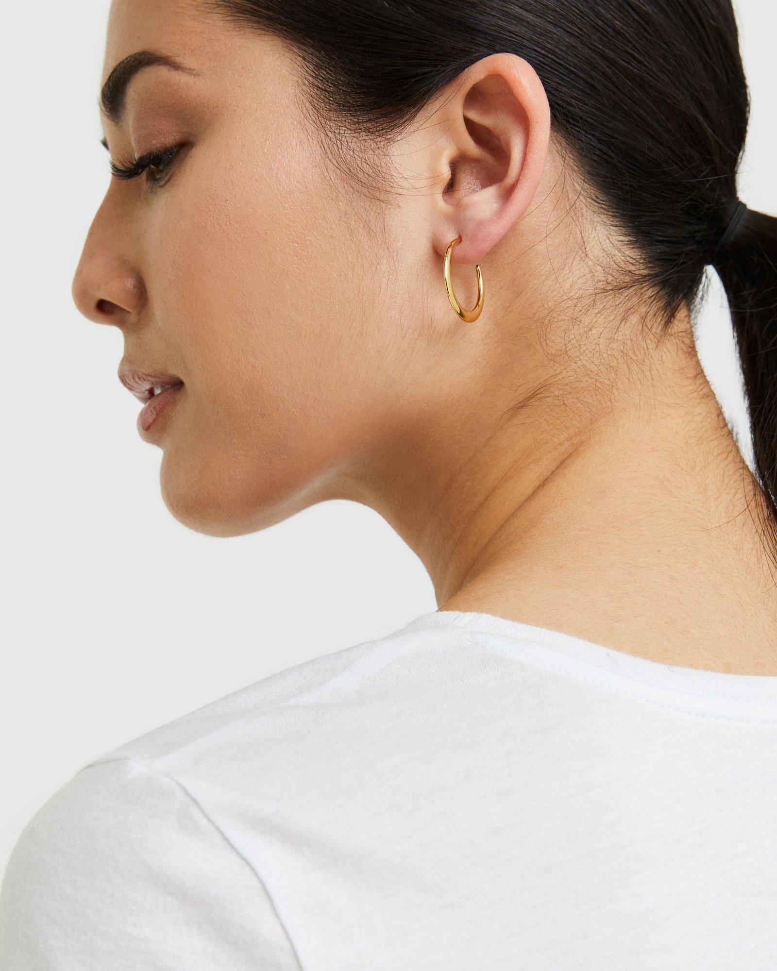 Quince | Women's Dress Up Hoop Earrings Earrings Product Image