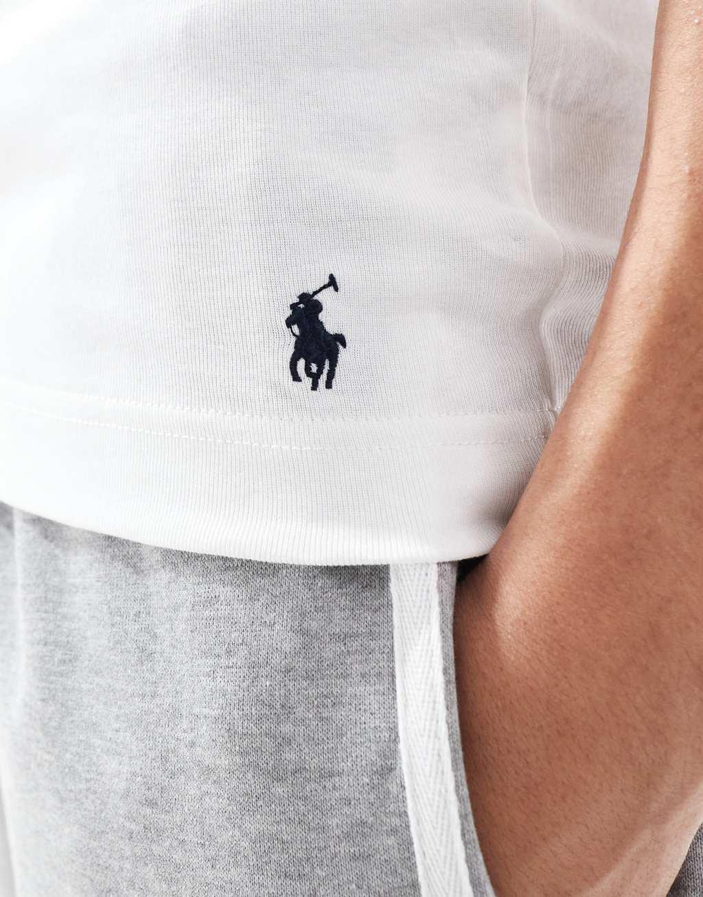 Polo Ralph Lauren 2 pack lounge tank tops in white Product Image