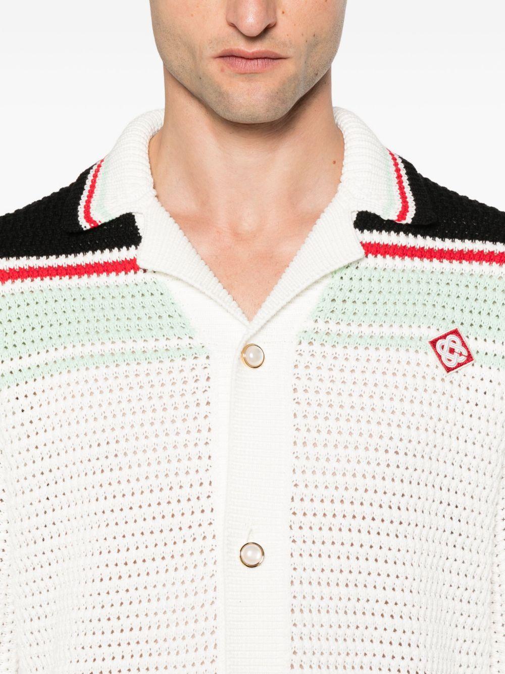 stripe-detail cardigan Product Image