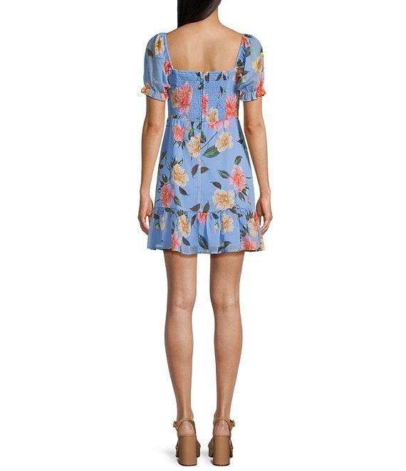 GB Floral Printed Chiffon Mini Dress Product Image