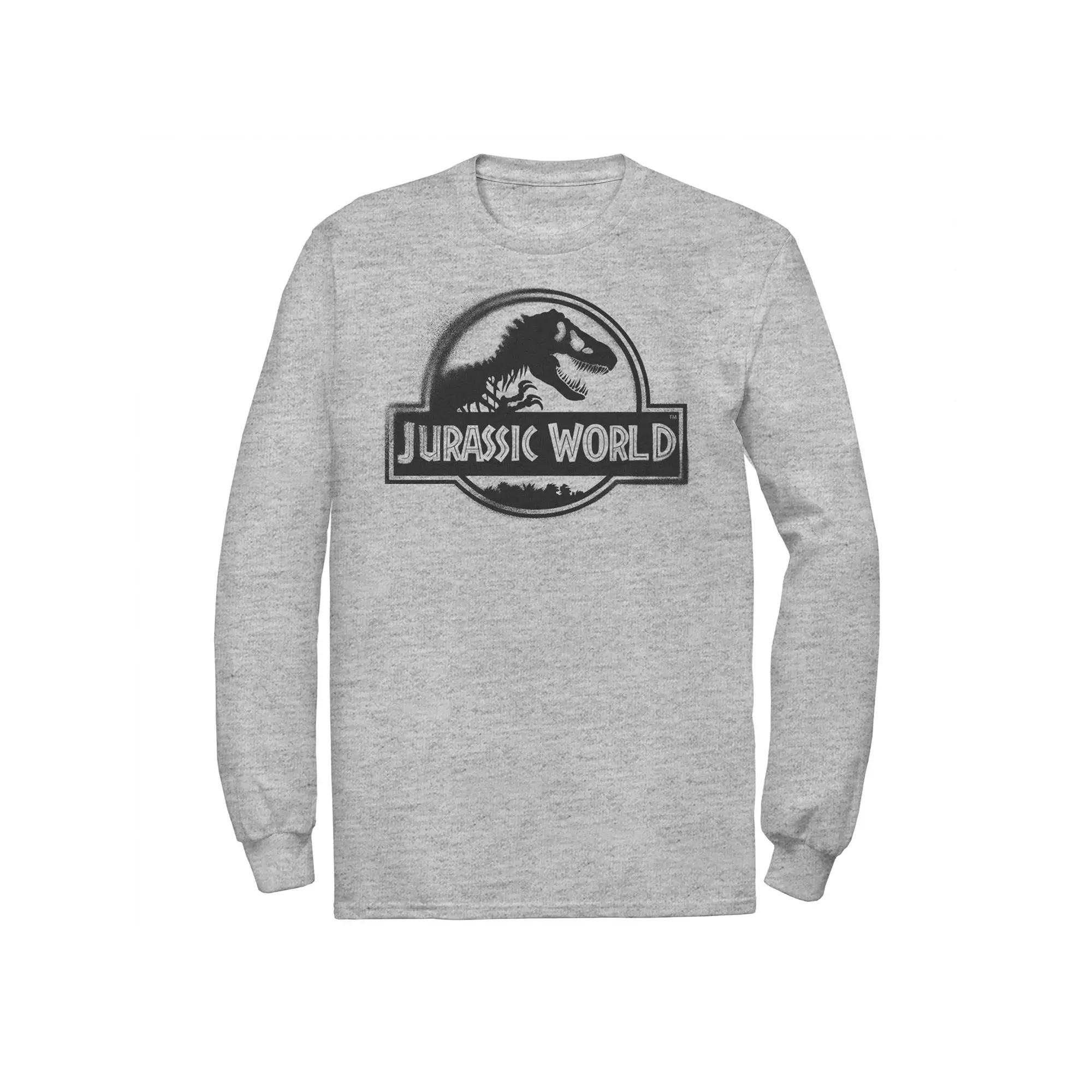 Men's Jurassic World Two Black Spray Paint Logo Tee,  Product Image