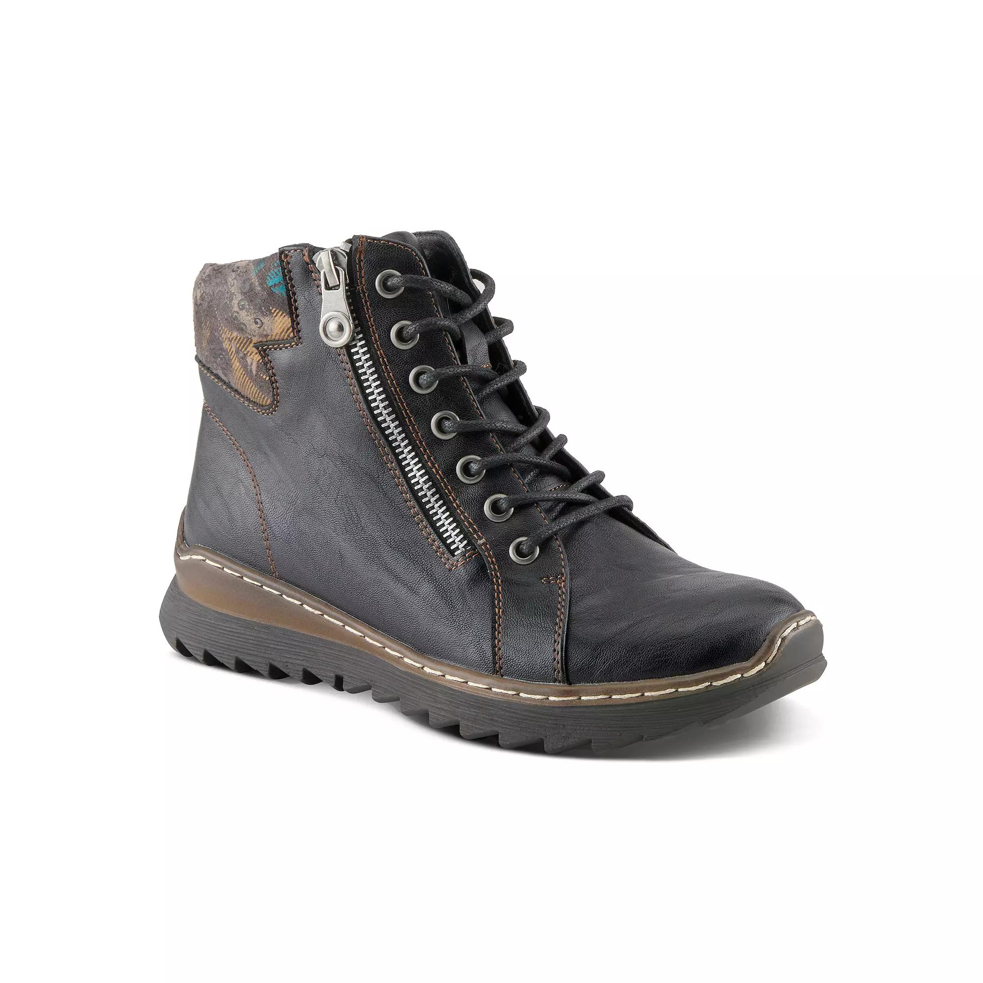 Patrizia Women's Izara Floral Padded Collar Ankle Boots, Size: 38, Black Product Image