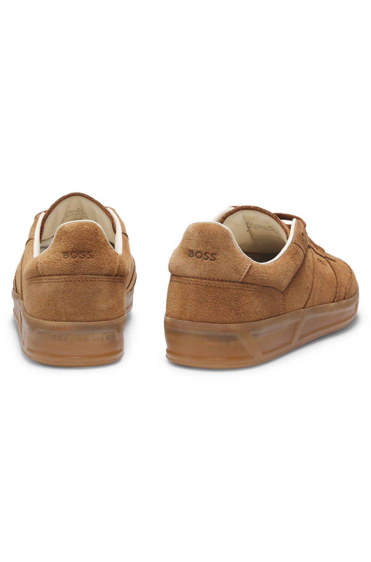 Rubber-sole trainers in suede Product Image
