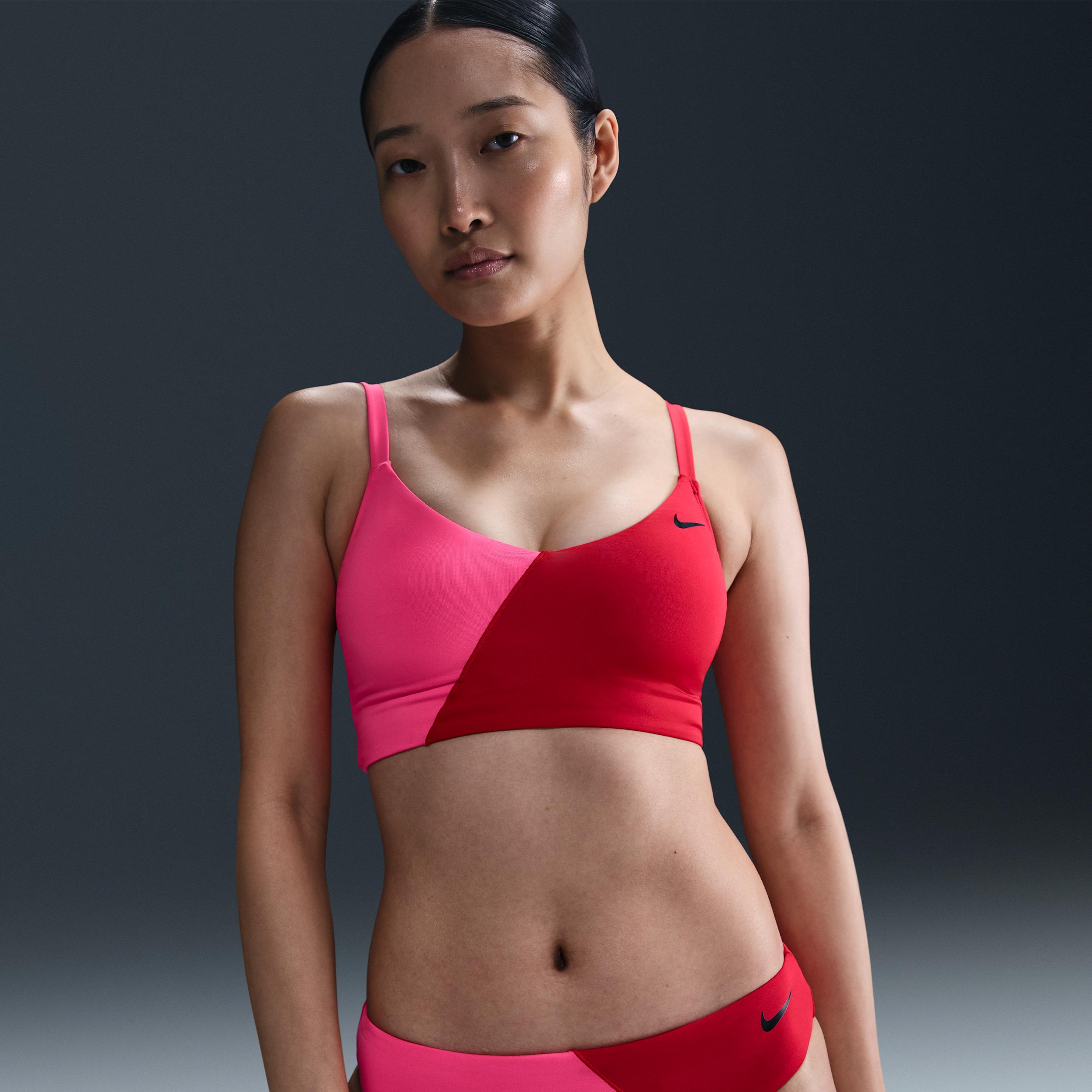 Nike Womens Swim V-Neck Midkini | NESSF275-440 Product Image