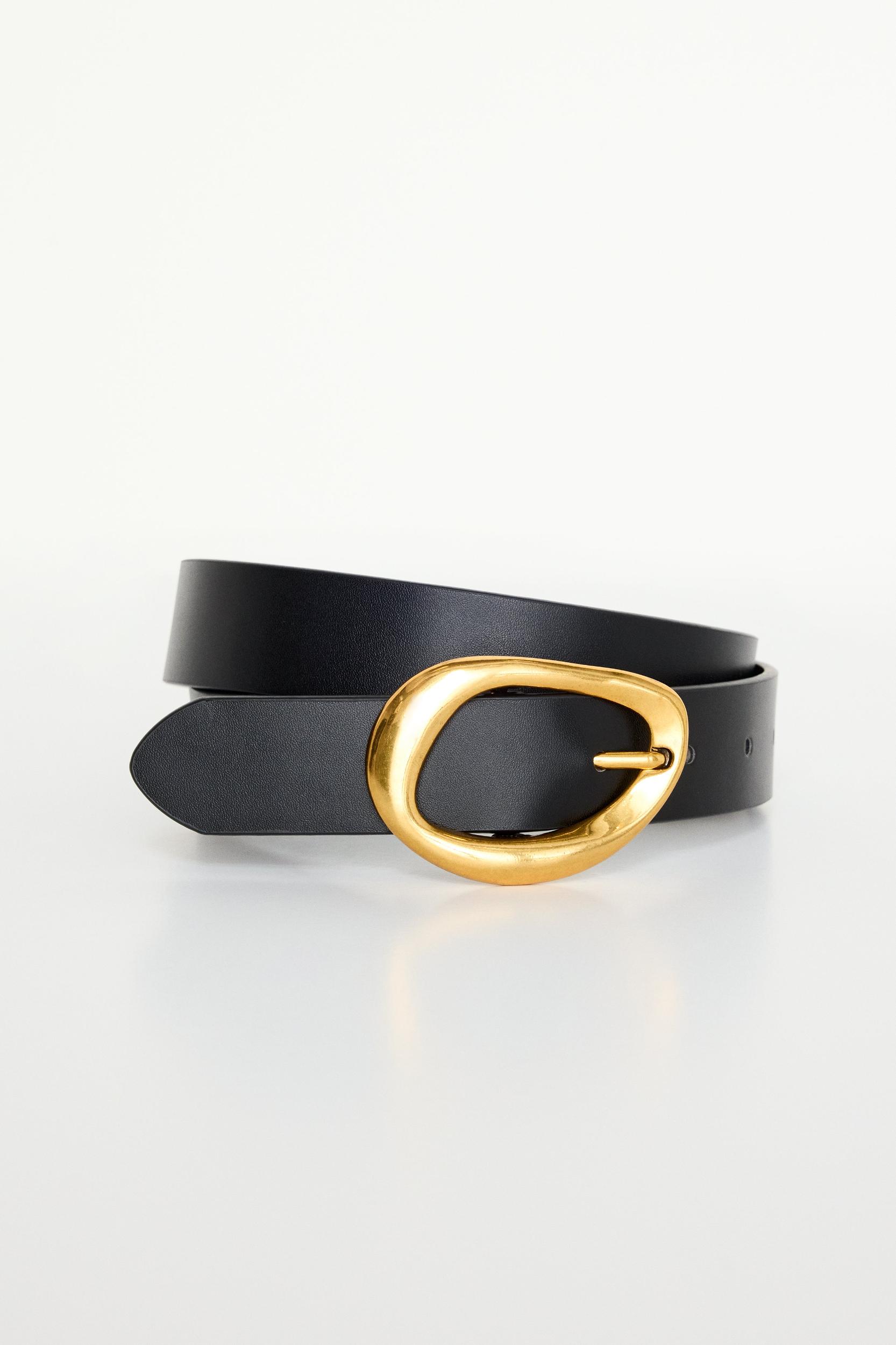CLASSIC OVAL BUCKLE BELT | BLACK001 Product Image