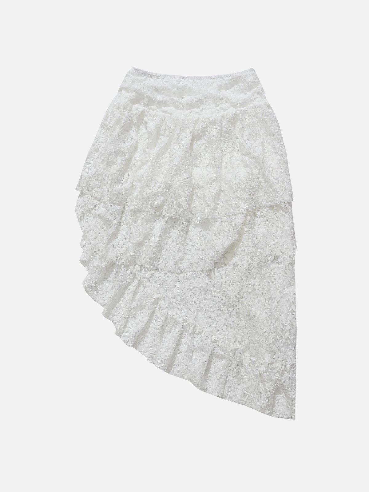 Aelfric Eden Lace Eyelet Asymmetrical Skirt Female Product Image
