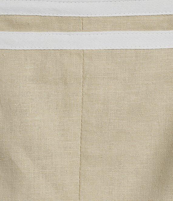 Trina Turk Avignon Stretch Linen Square Neck Sleeveless Coordinating Top Product Image