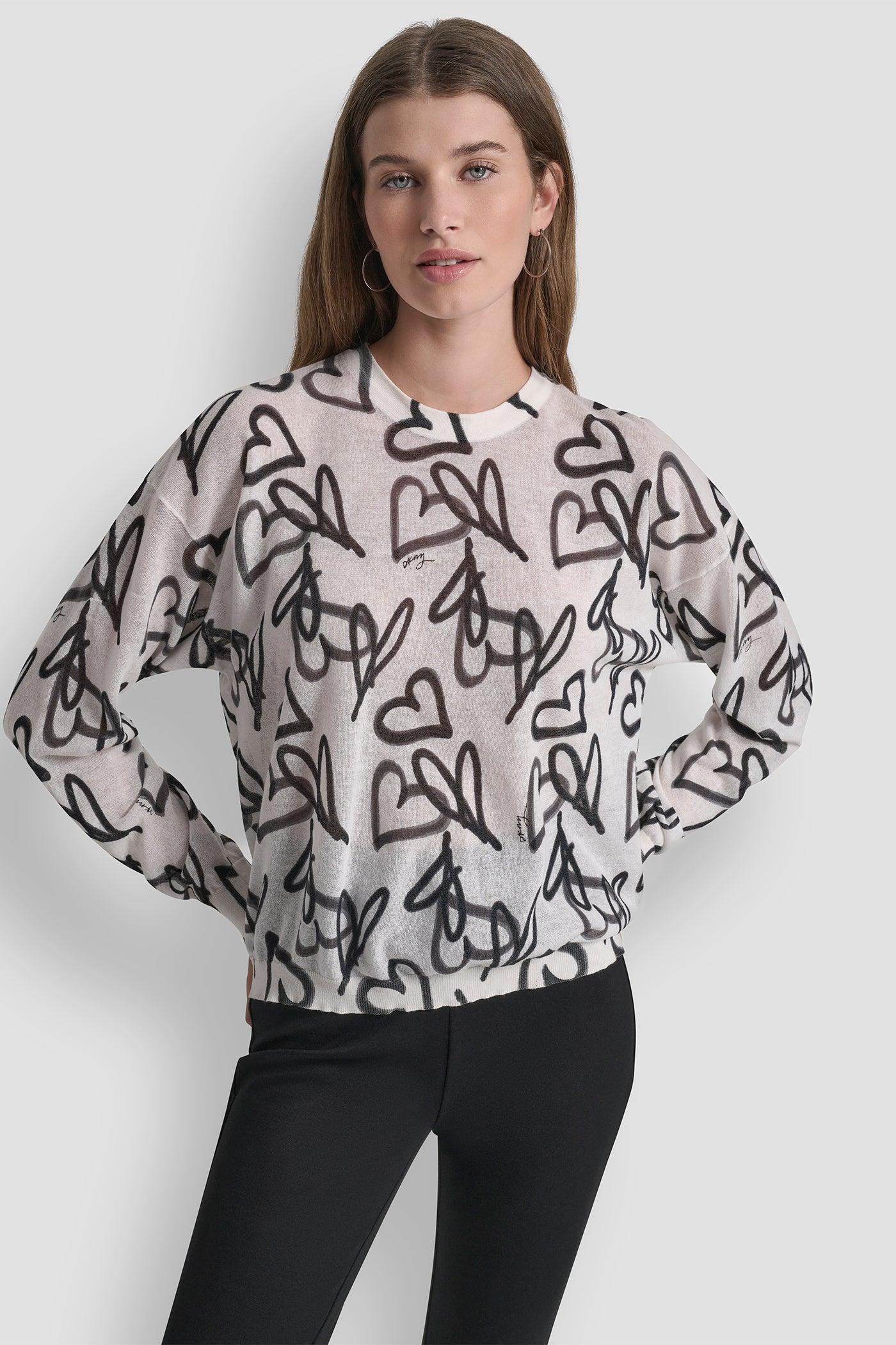 GRAFFITI HEART SWEATER Product Image