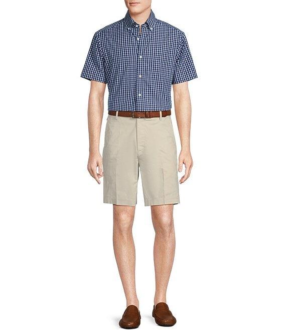 Daniel Cremieux Signature Label Poplin Gingham Short Sleeve Woven Shirt Product Image