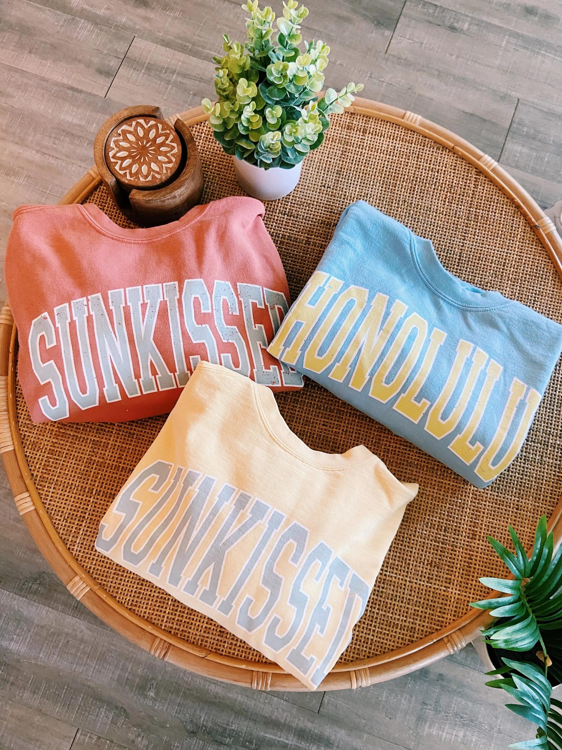 Original Sunkissed Comfort Colors Sweatshirt Product Image