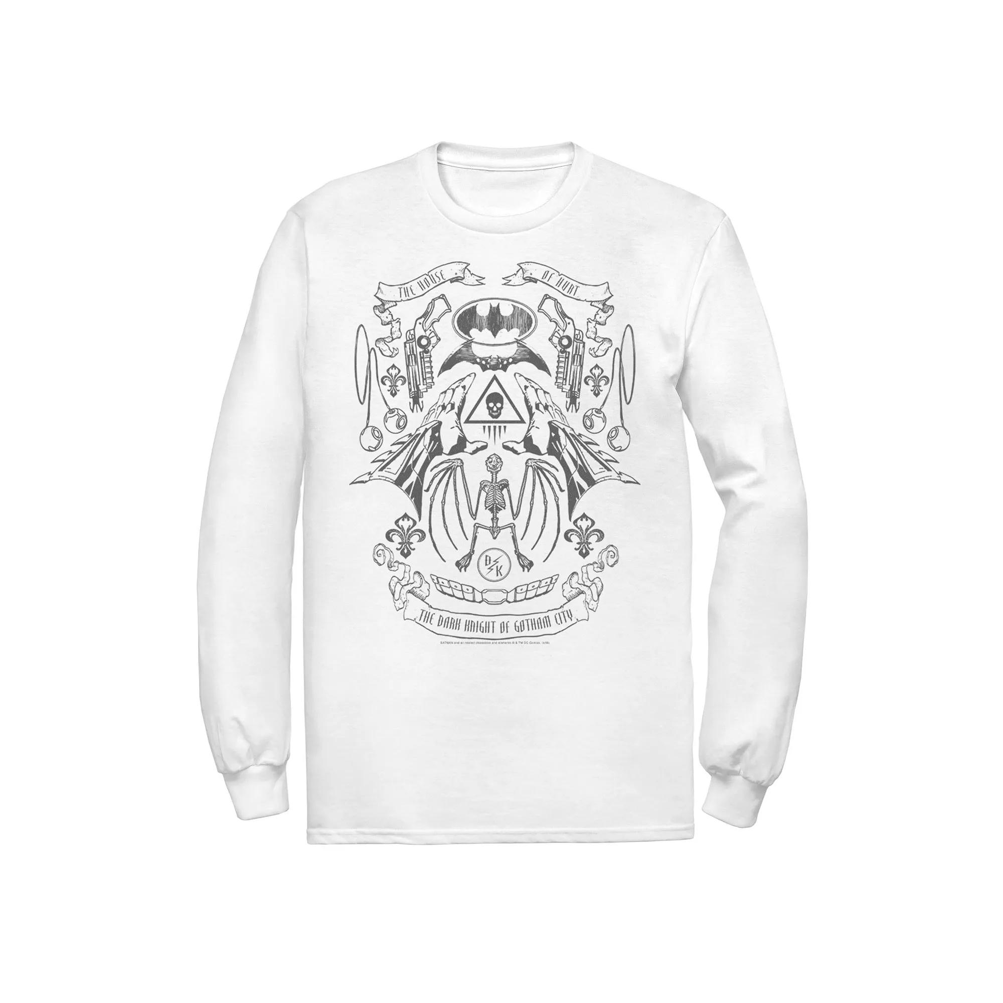 Men's Batman Utility Belt Collage Line Art Tee,  Product Image