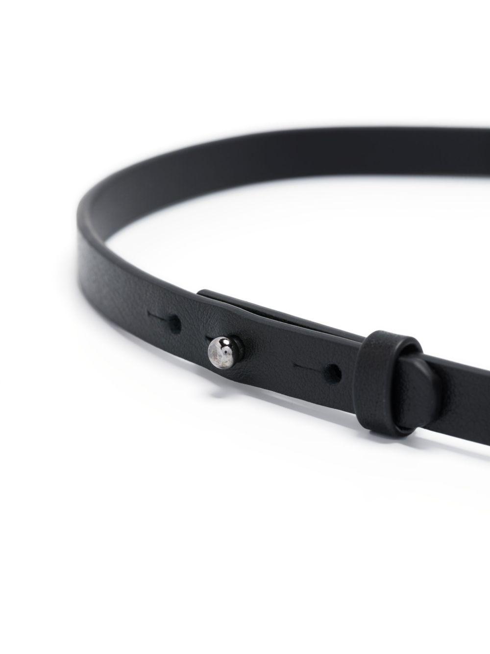 Icon-plaque leather bracelet Product Image