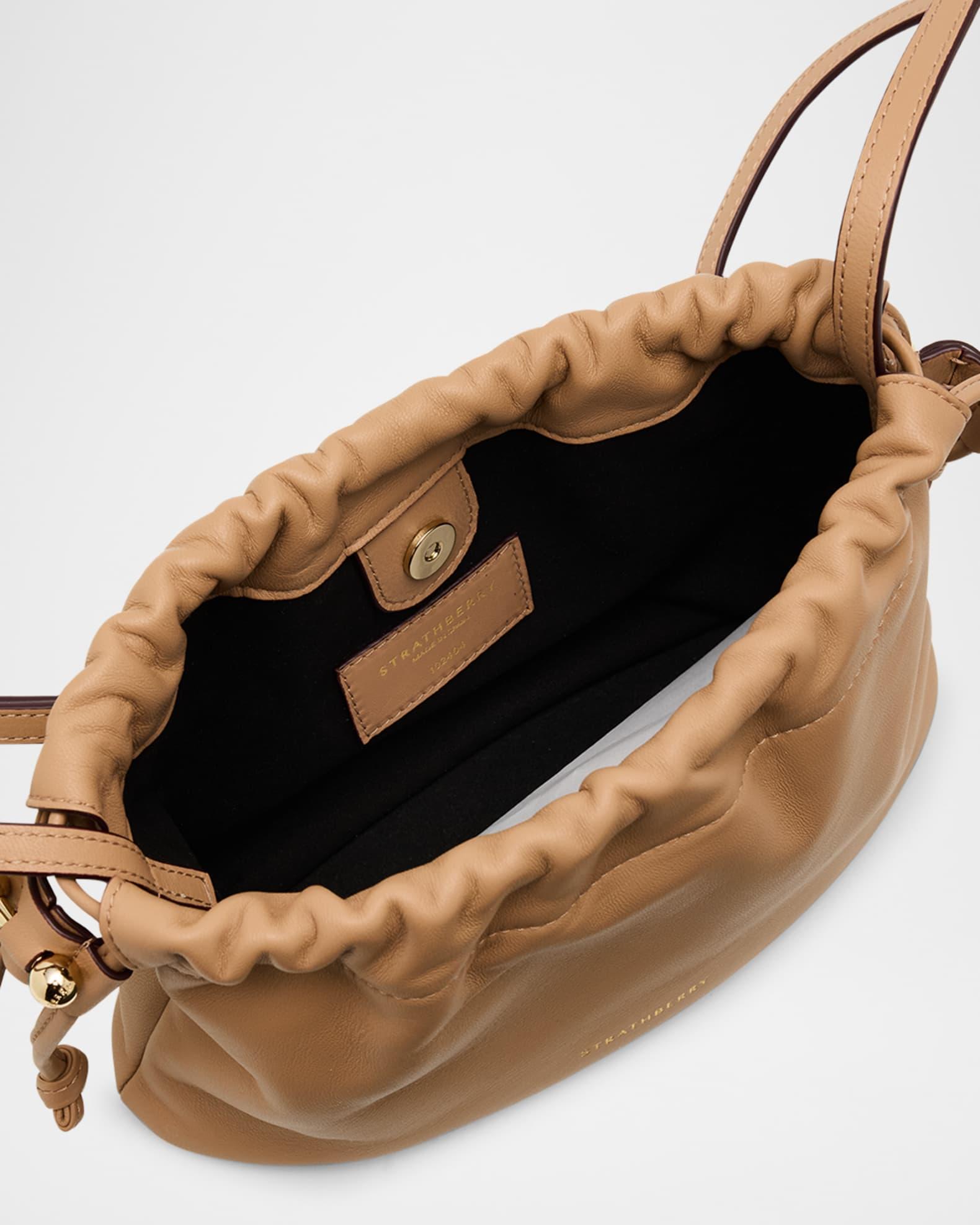 Charlotte Drawstring Leather Clutch Bag Product Image