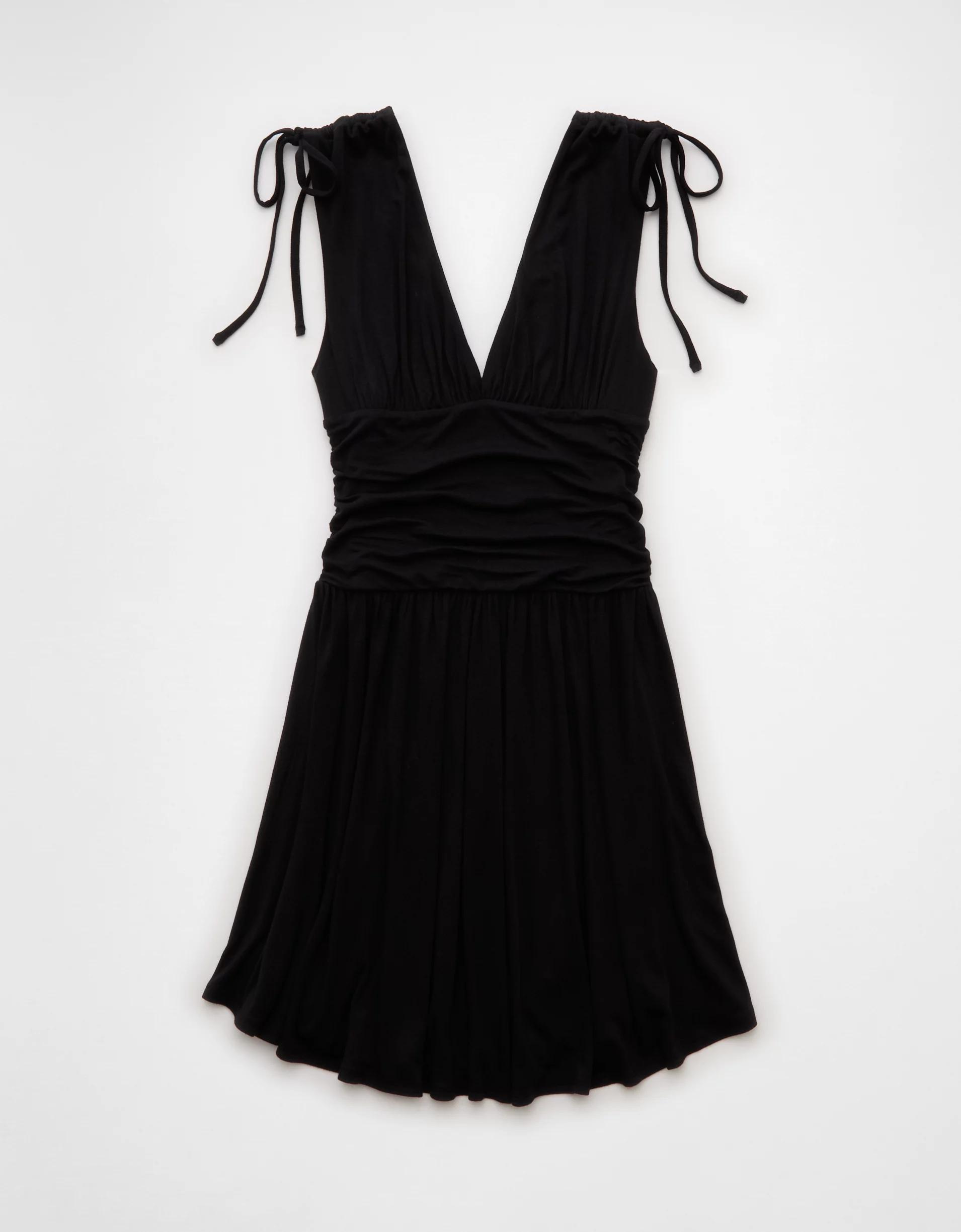 AE V-Neck Cinch Bodice Mini Dress Product Image