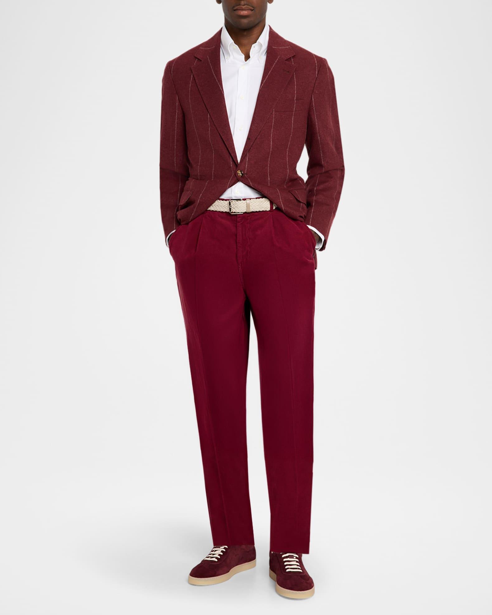 Men's Suede T-Toe Low-Top Sneakers Product Image