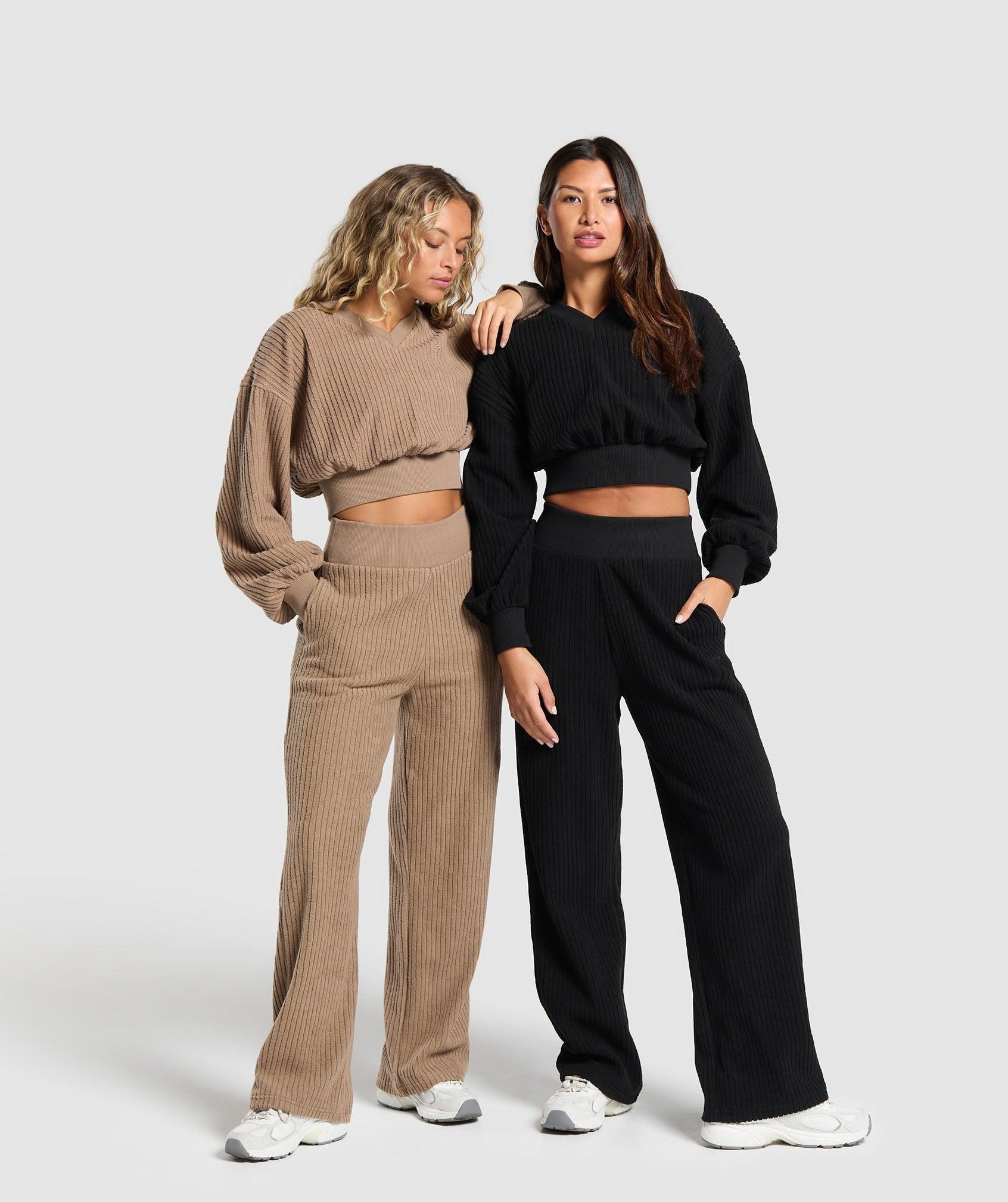 Cord Flared Trousers Product Image