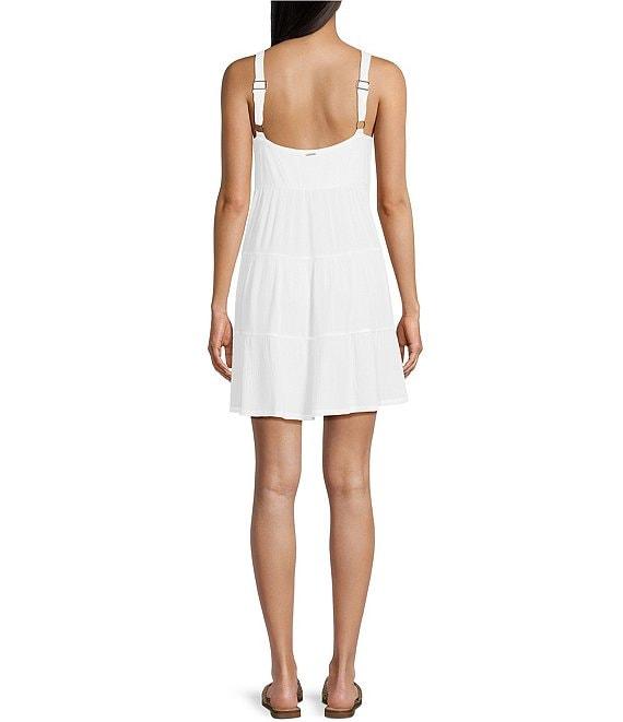 Volcom Beach Moon Stone Gauze Sleeveless Babydoll Dress Product Image