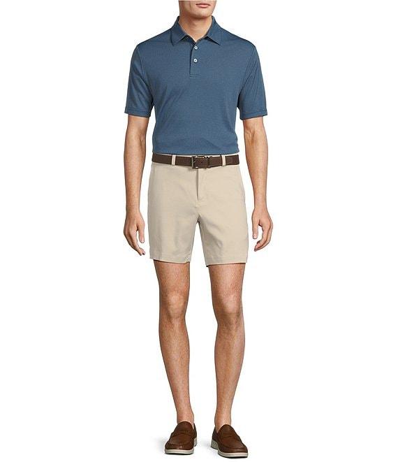 Roundtree & Yorke Performance Placed Jacquard Polo Shirt Product Image