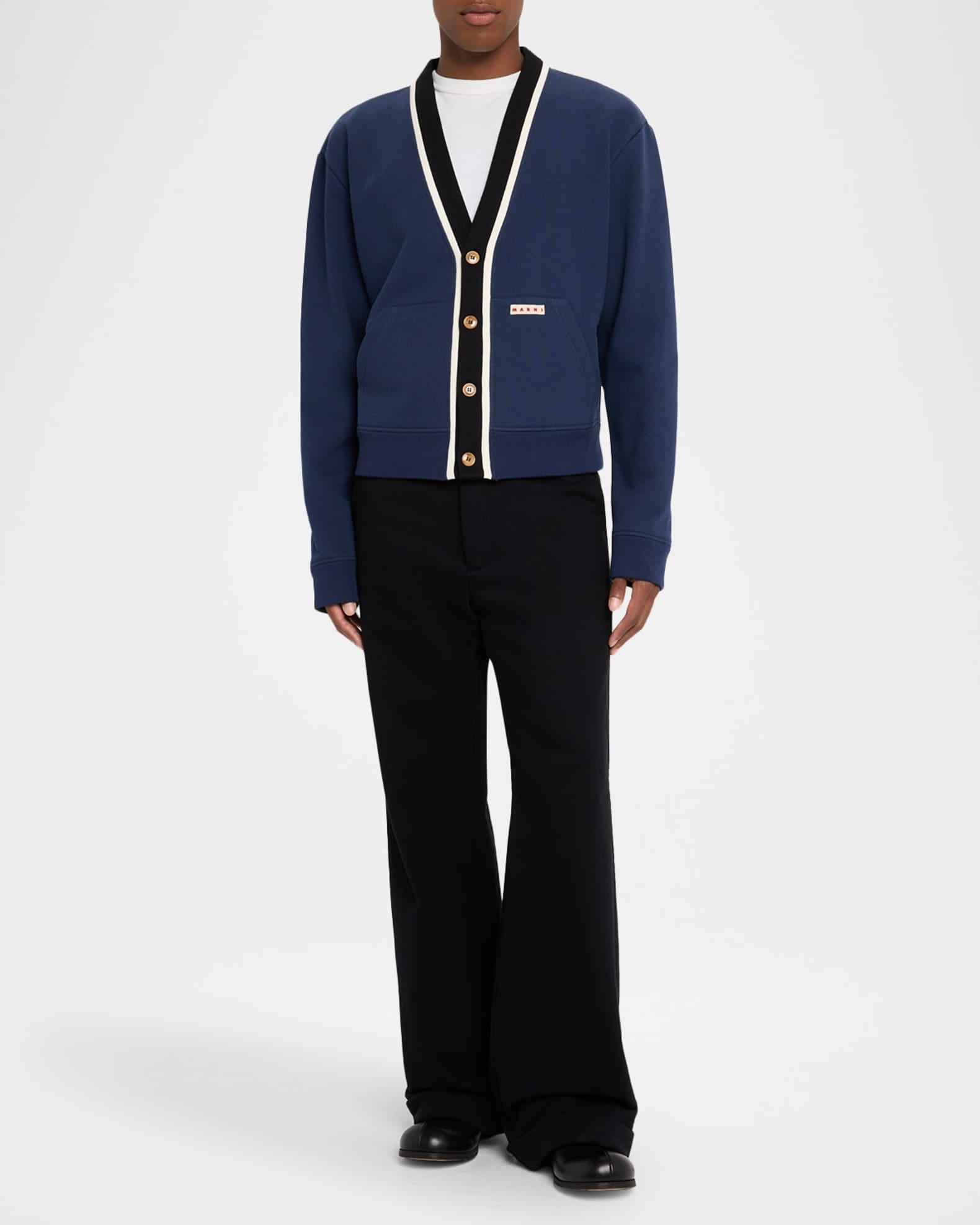 Men's Stripe-Trim Cardigan Product Image