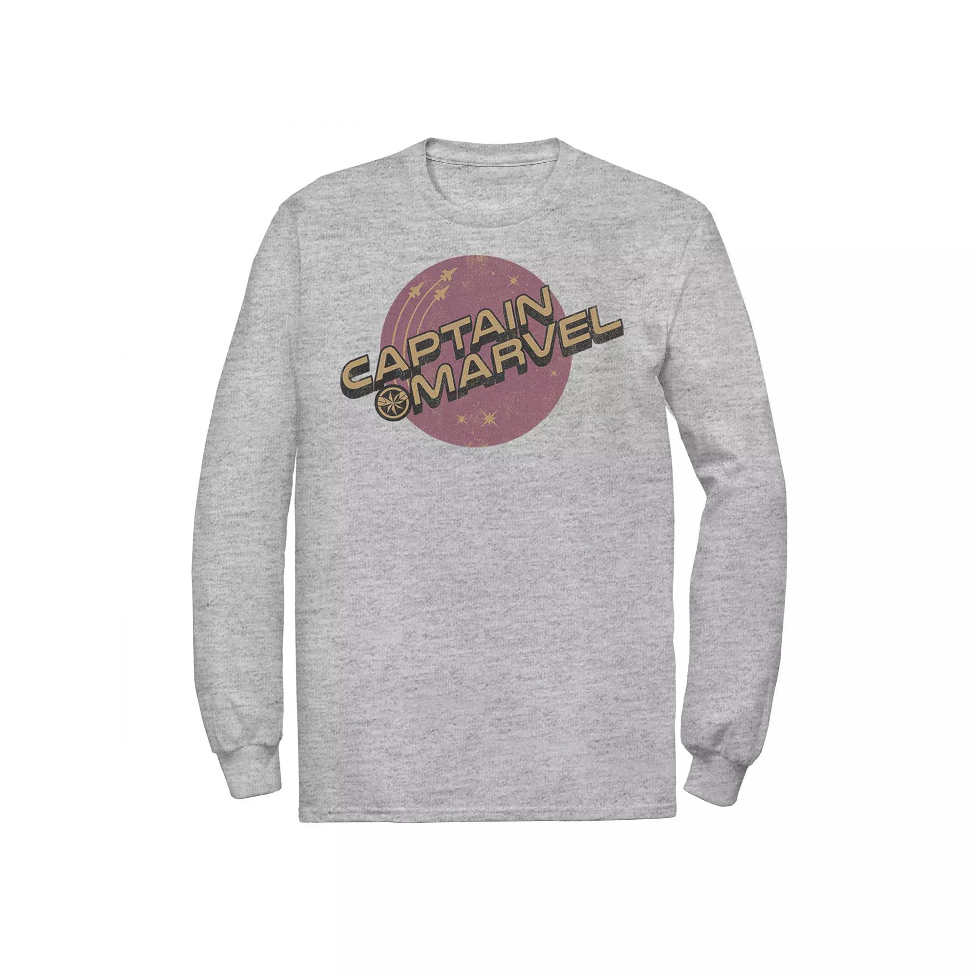 Men's Marvel Captain Marvel Purple Planet Logo Tee,  Product Image