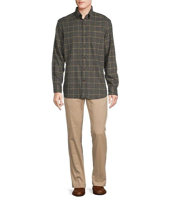 Cremieux Blue Label Gingham Heather Washed Flannel Long Sleeve Woven Shirt Product Image