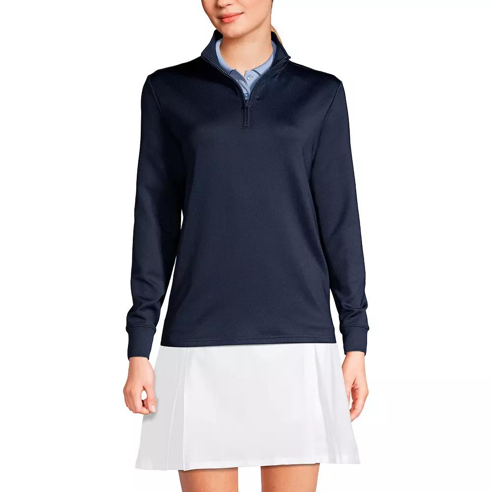 Women's Lands' End Quarter Zip Pullover,  Product Image