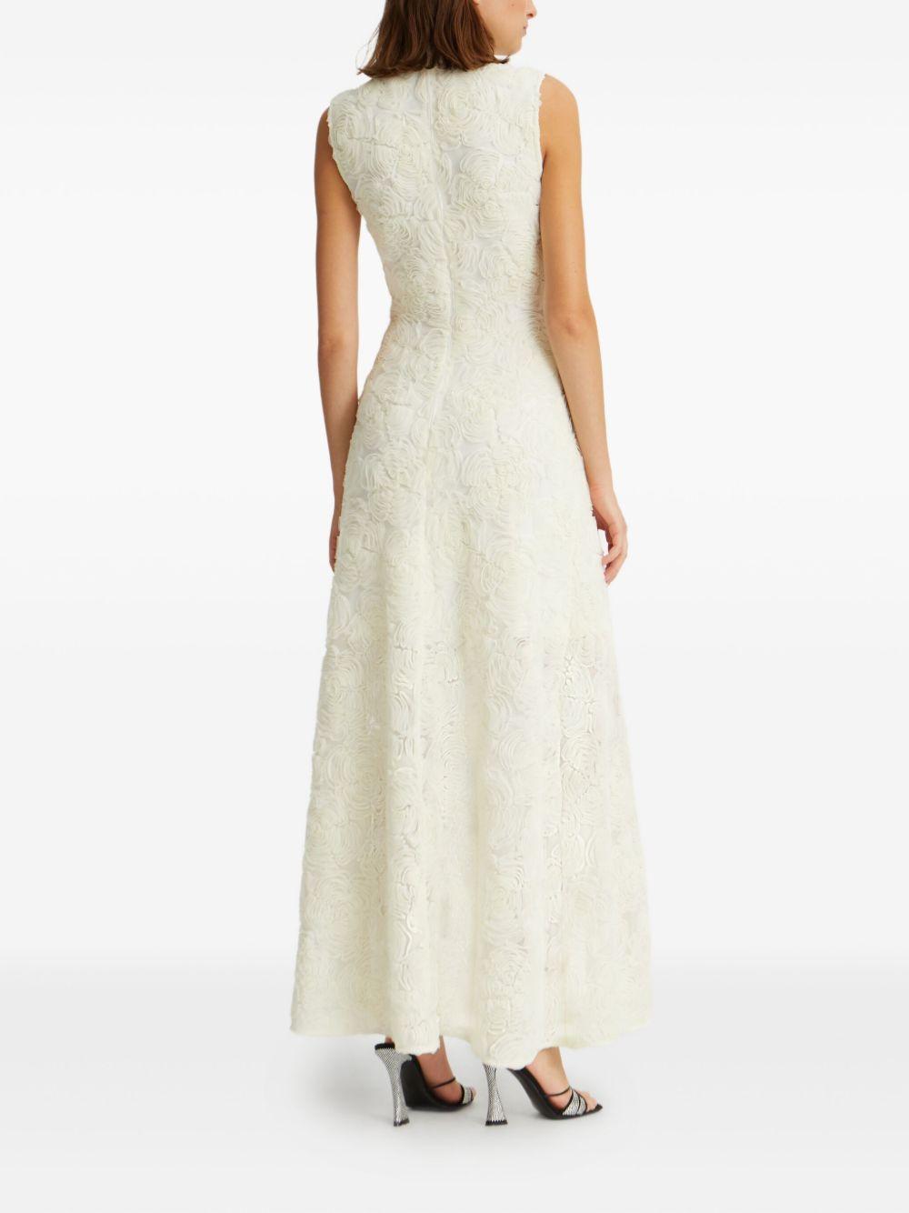 floral-embroidered maxi dress Product Image