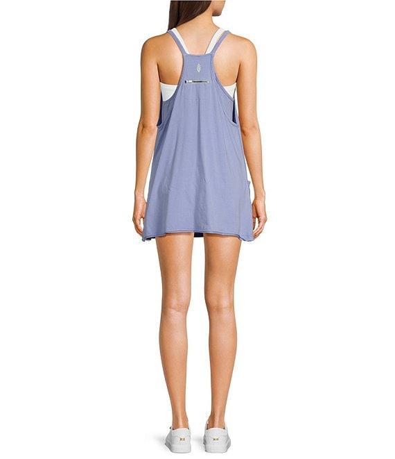 Free People FP Movement Hot Shot Scoop Neck Sleeveless Patch Pocket Mini Dress Product Image