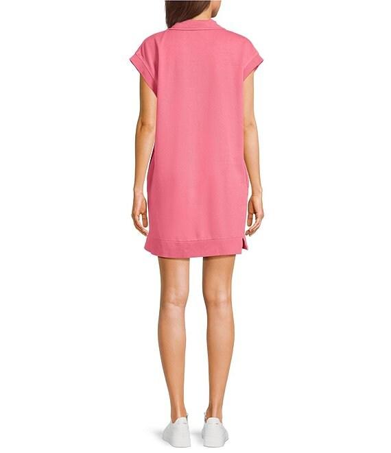 Double Zero Mock Neck Quarter Zip Mini Dress Product Image
