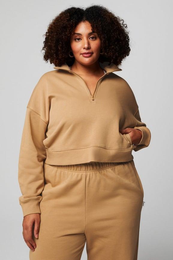 Year Round Terry Half Zip Sweatshirt Product Image
