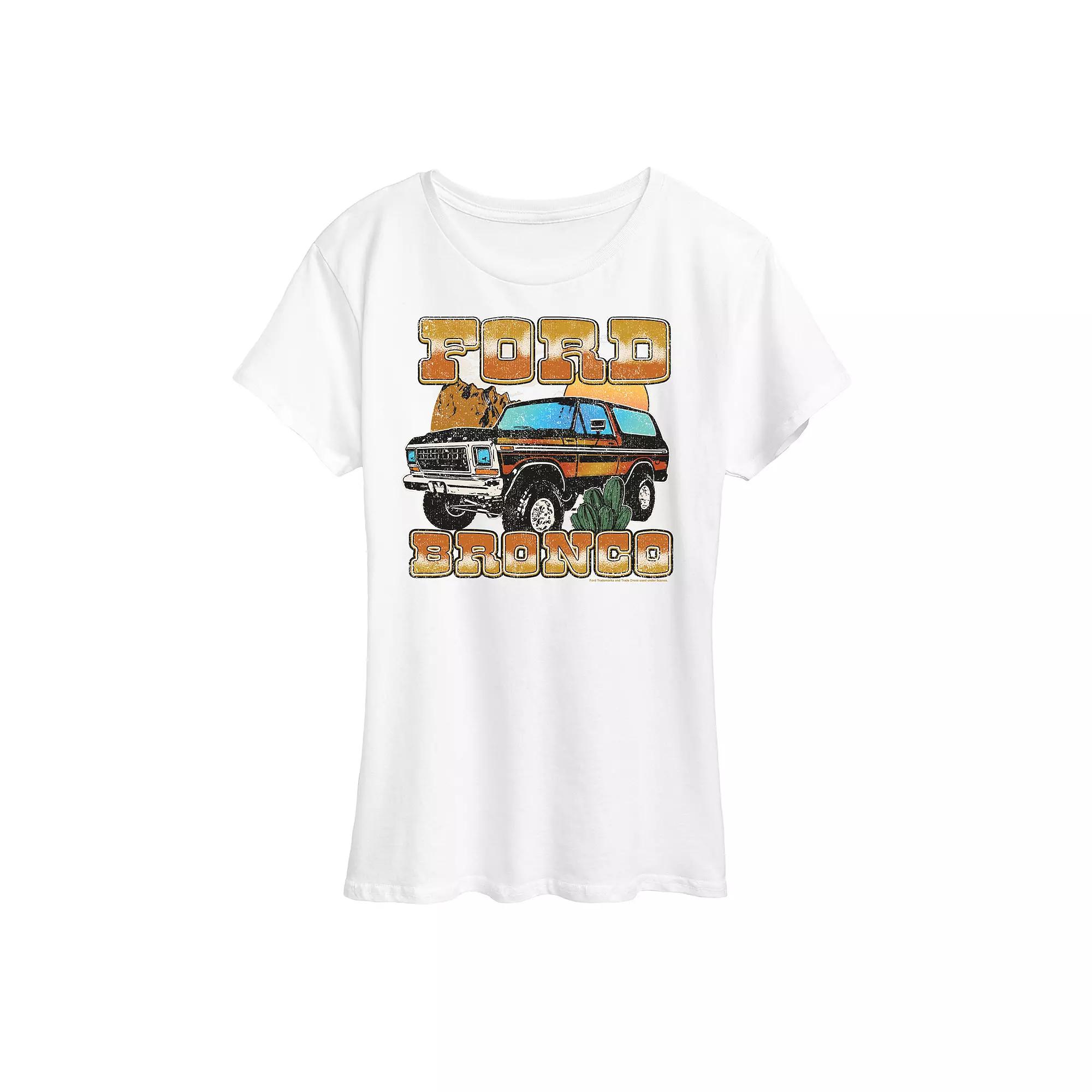 Women's Ford Vintage Bronco Desert Graphic Tee,  Product Image