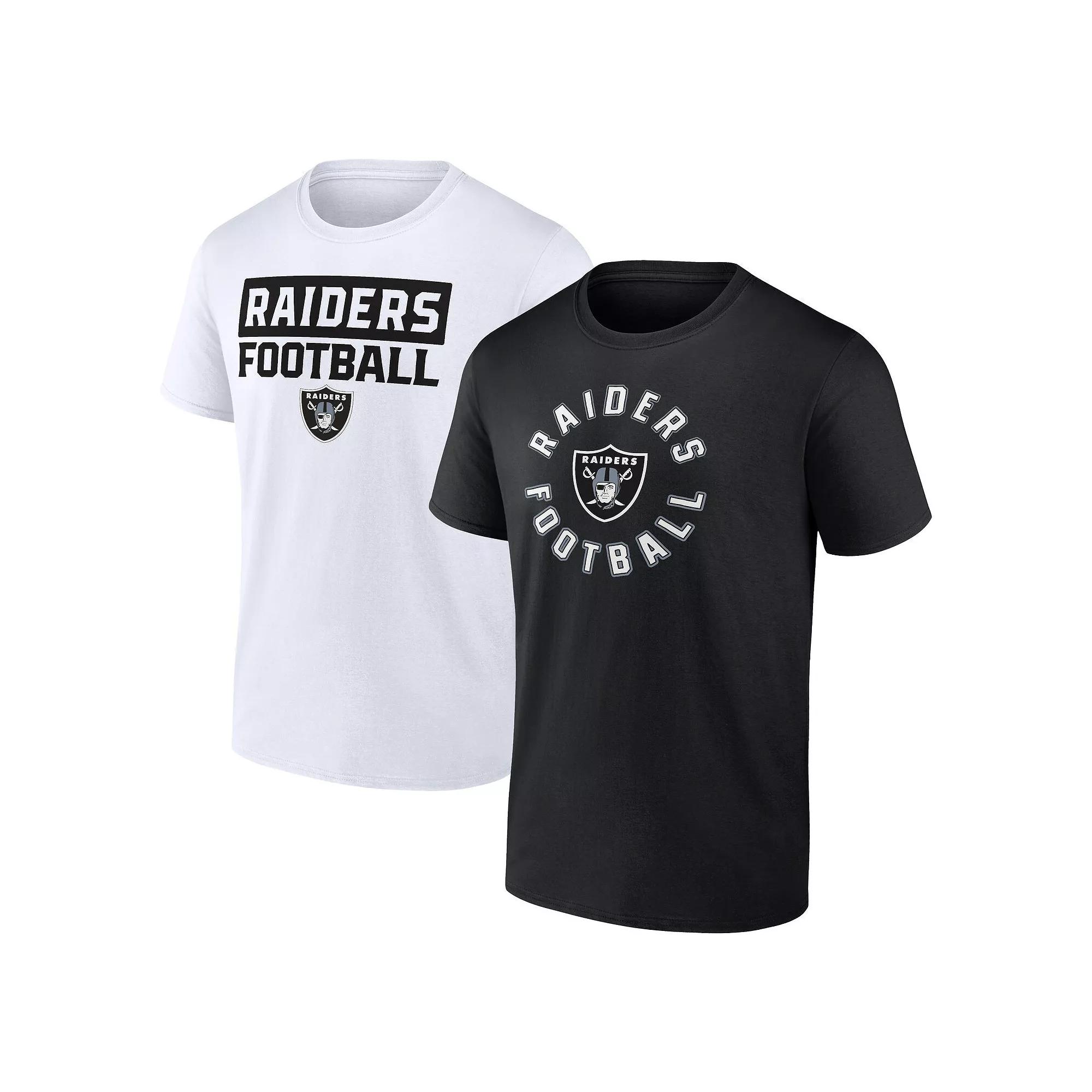 Men's Fanatics Las Vegas Raiders Serve T-Shirt Combo Pack, Size: Small, Lvr Black Product Image