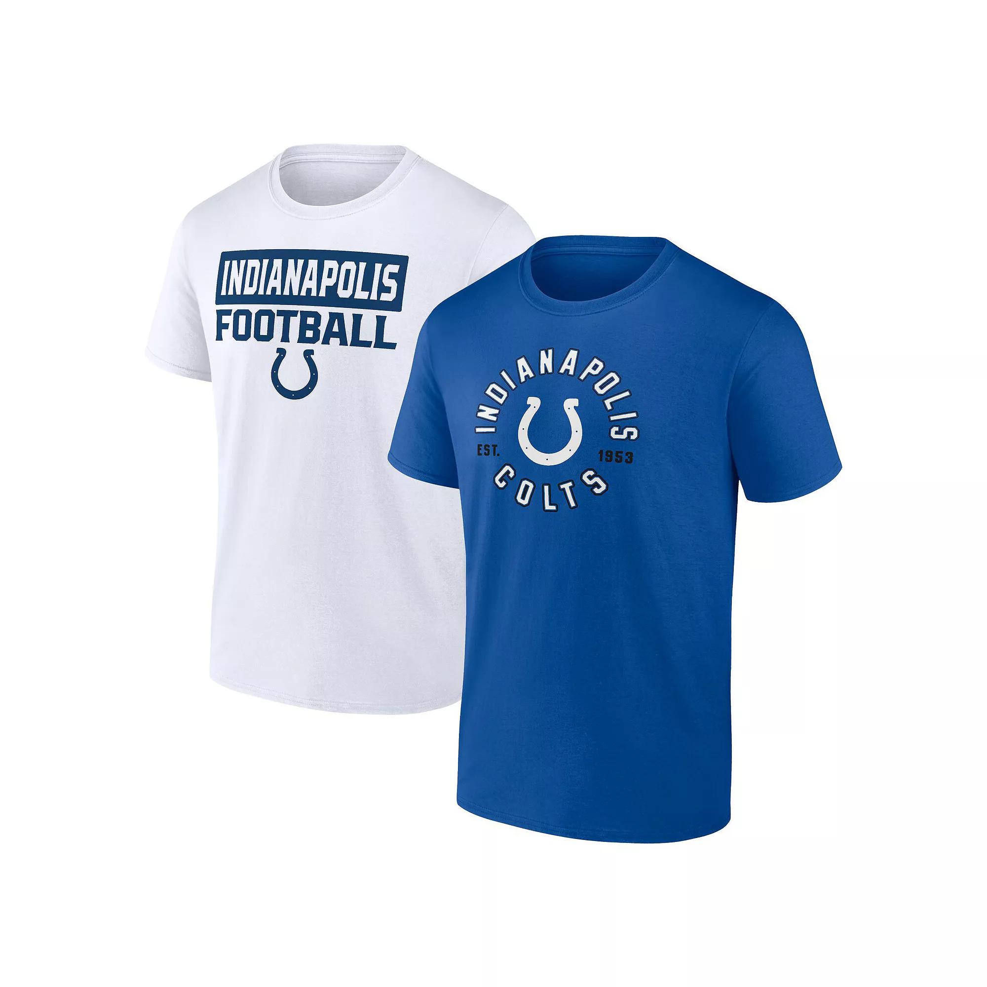 Men's Fanatics Branded Indianapolis Colts Serve T-Shirt Combo Pack, Size: Medium, Blue Product Image