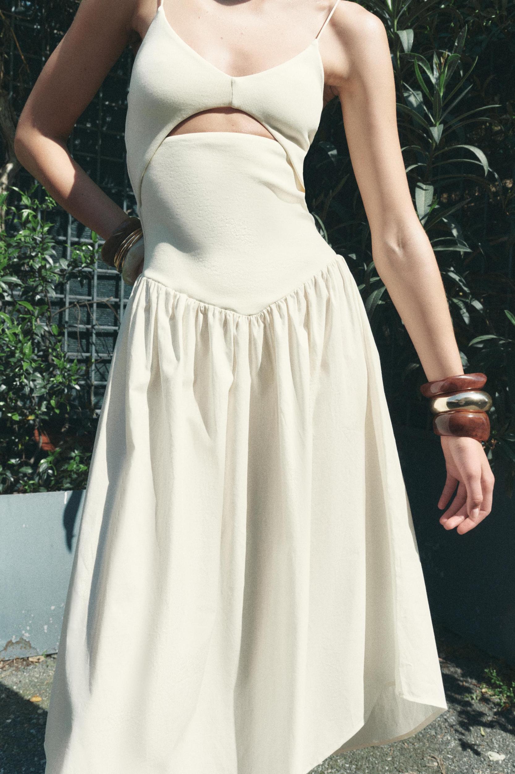 CUT OUT COMBINATION DRESS Product Image