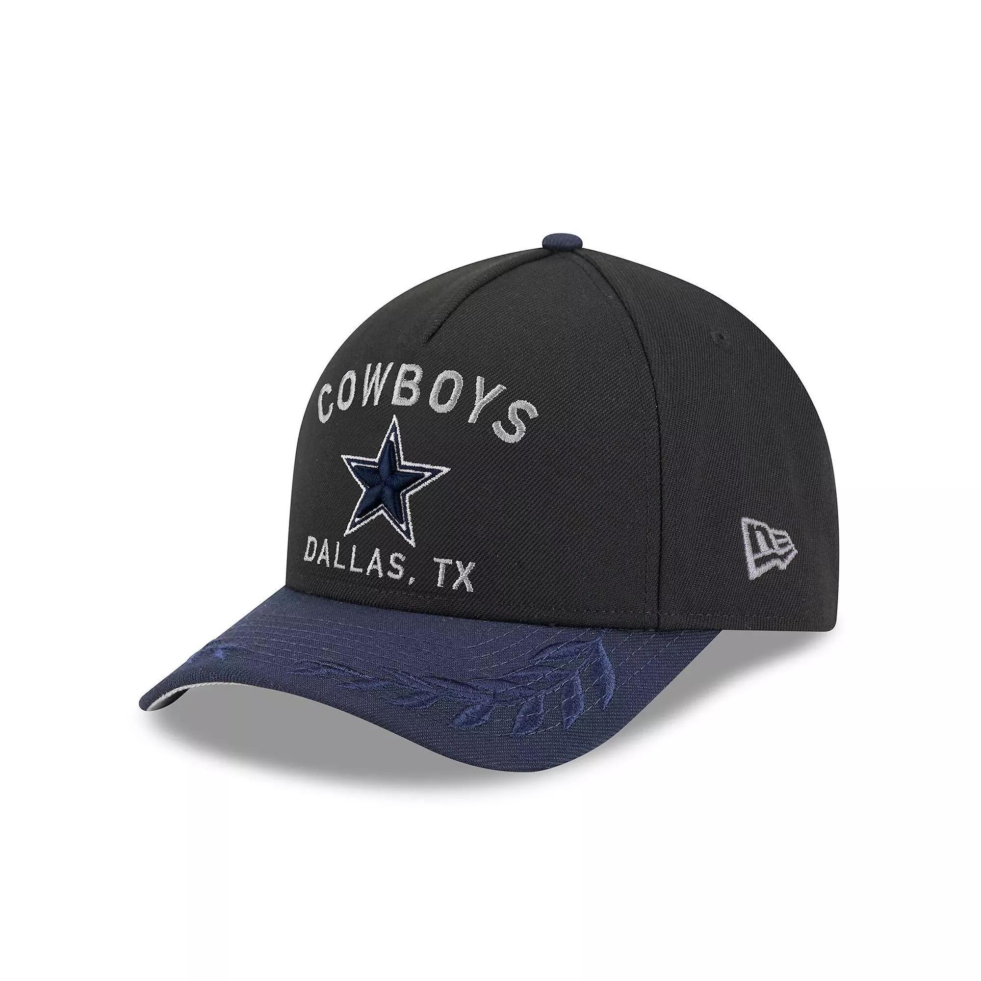 Men's New Era Black/Navy Dallas Cowboys 2025 NFL Draft 39THIRTY Flex Hat,  Product Image
