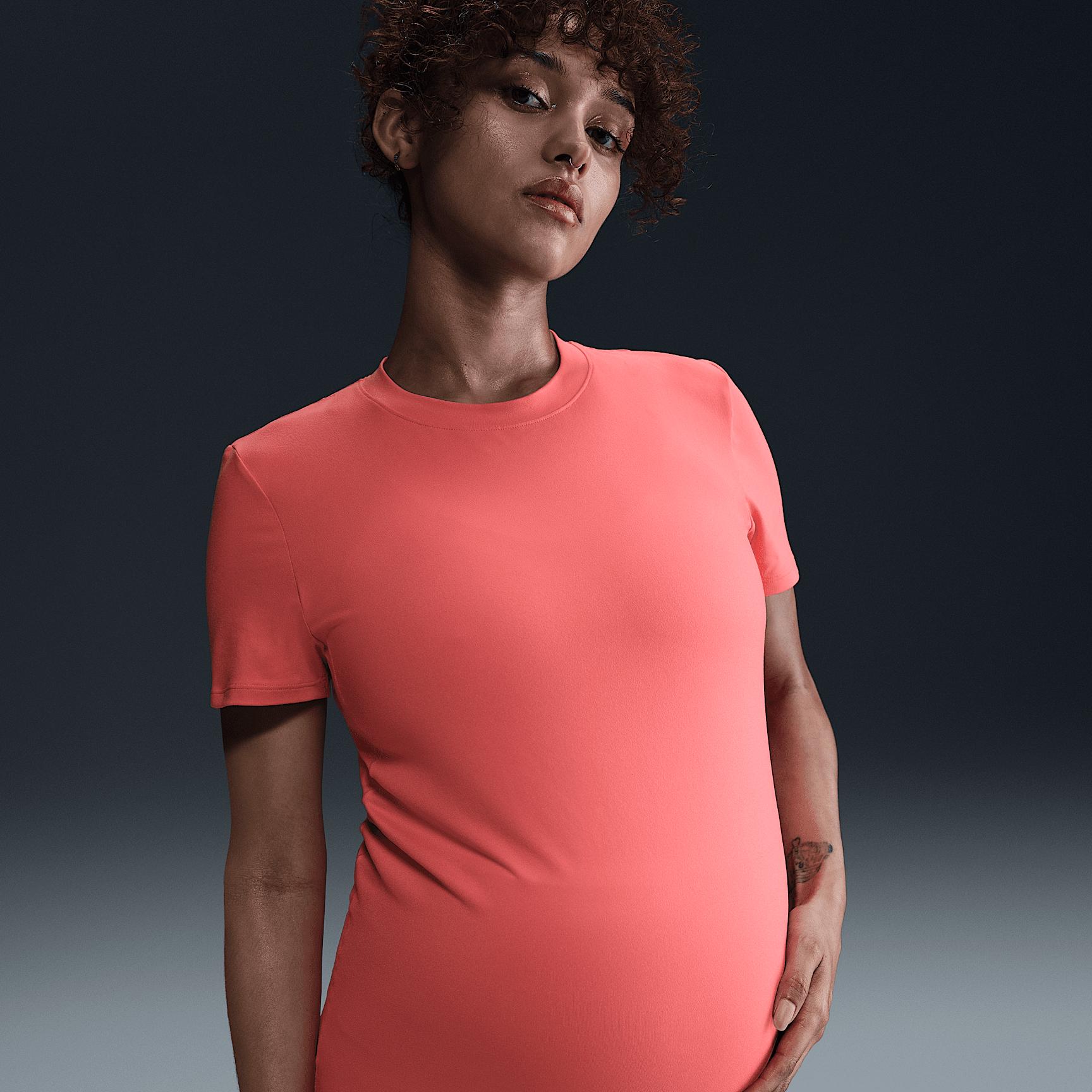 Womens Nike One Dri-FIT Slim-Fit Maternity Short-Sleeve T-Shirt Product Image