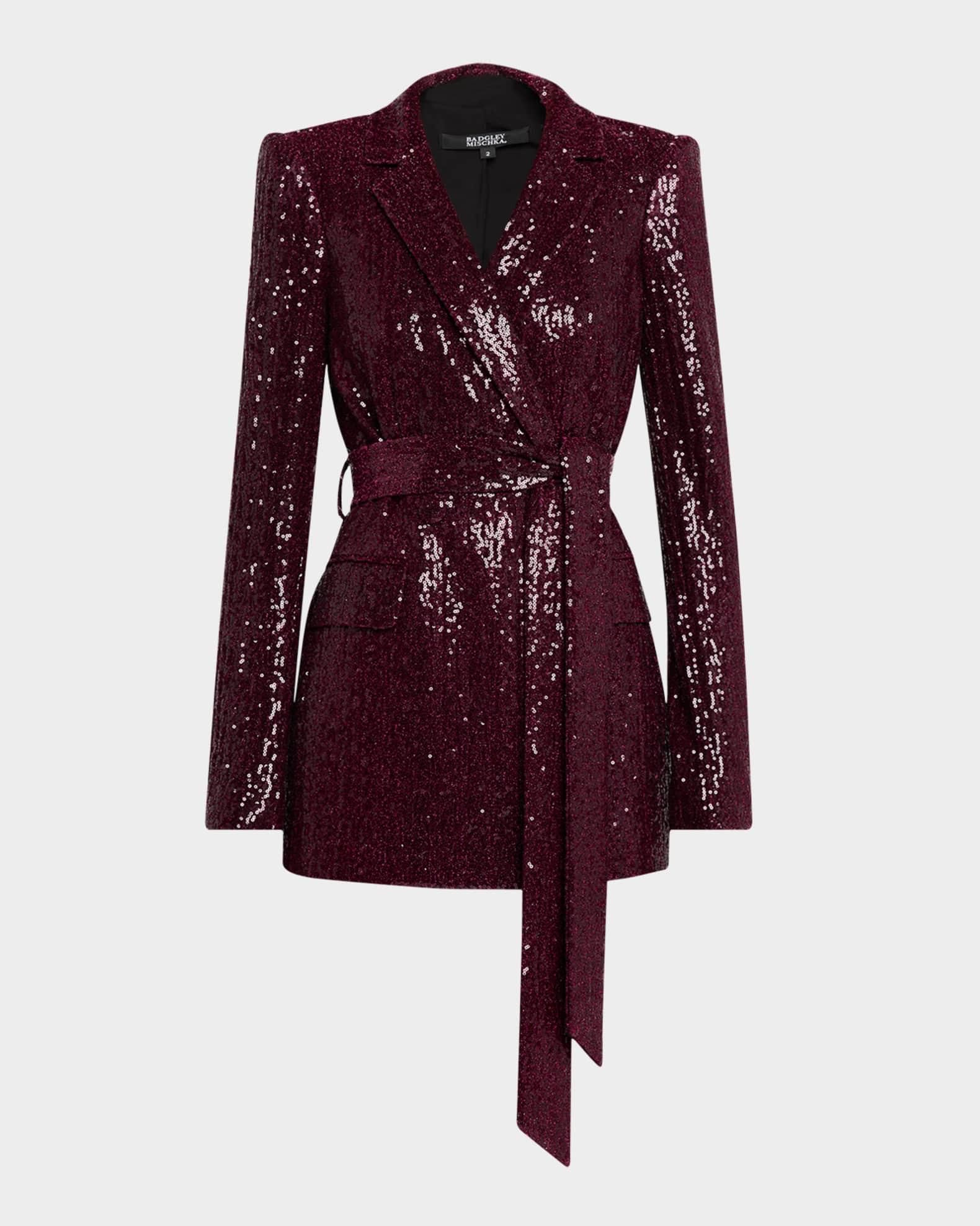 Straight-Leg Sequin Pants Product Image