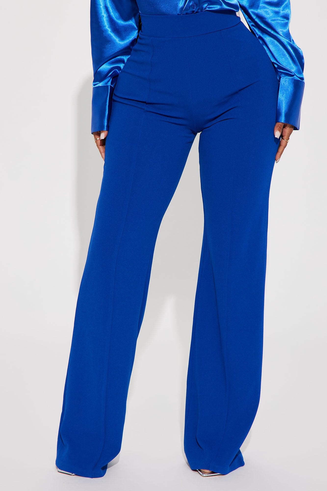 Victoria High Waisted Dress Pants - Royal Product Image