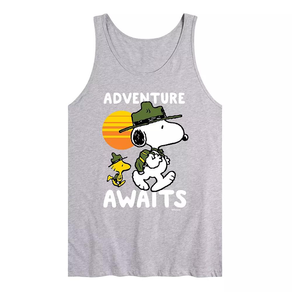 Men's Peanuts Adventure Awaits Tank Top,  Product Image