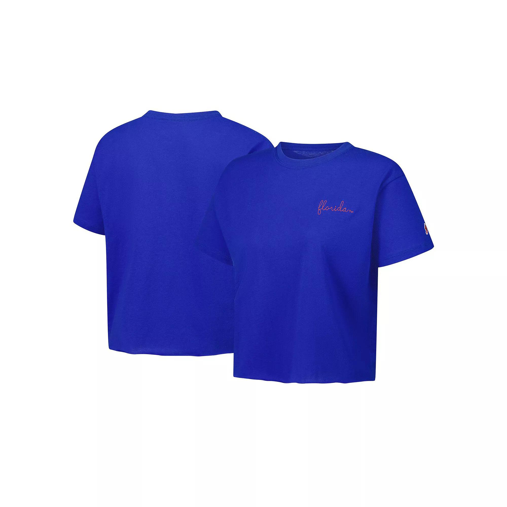Women's League Collegiate Wear Royal Florida Gators Clothesline Cotton Midi T-Shirt, Size: XL, Blue Product Image