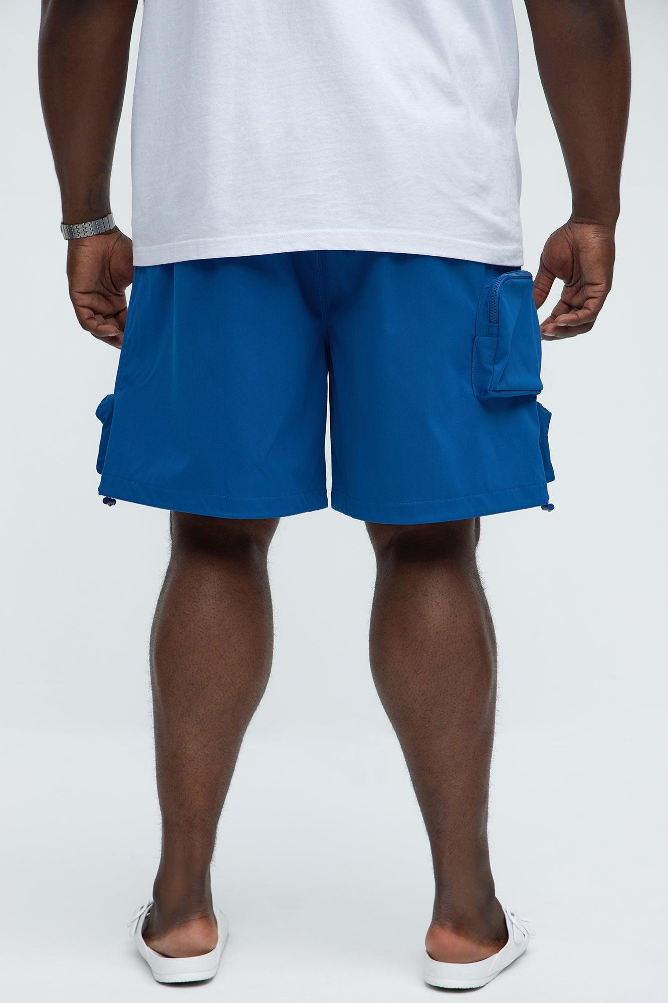 Gone Fishing Cargo Shorts - Blue Product Image