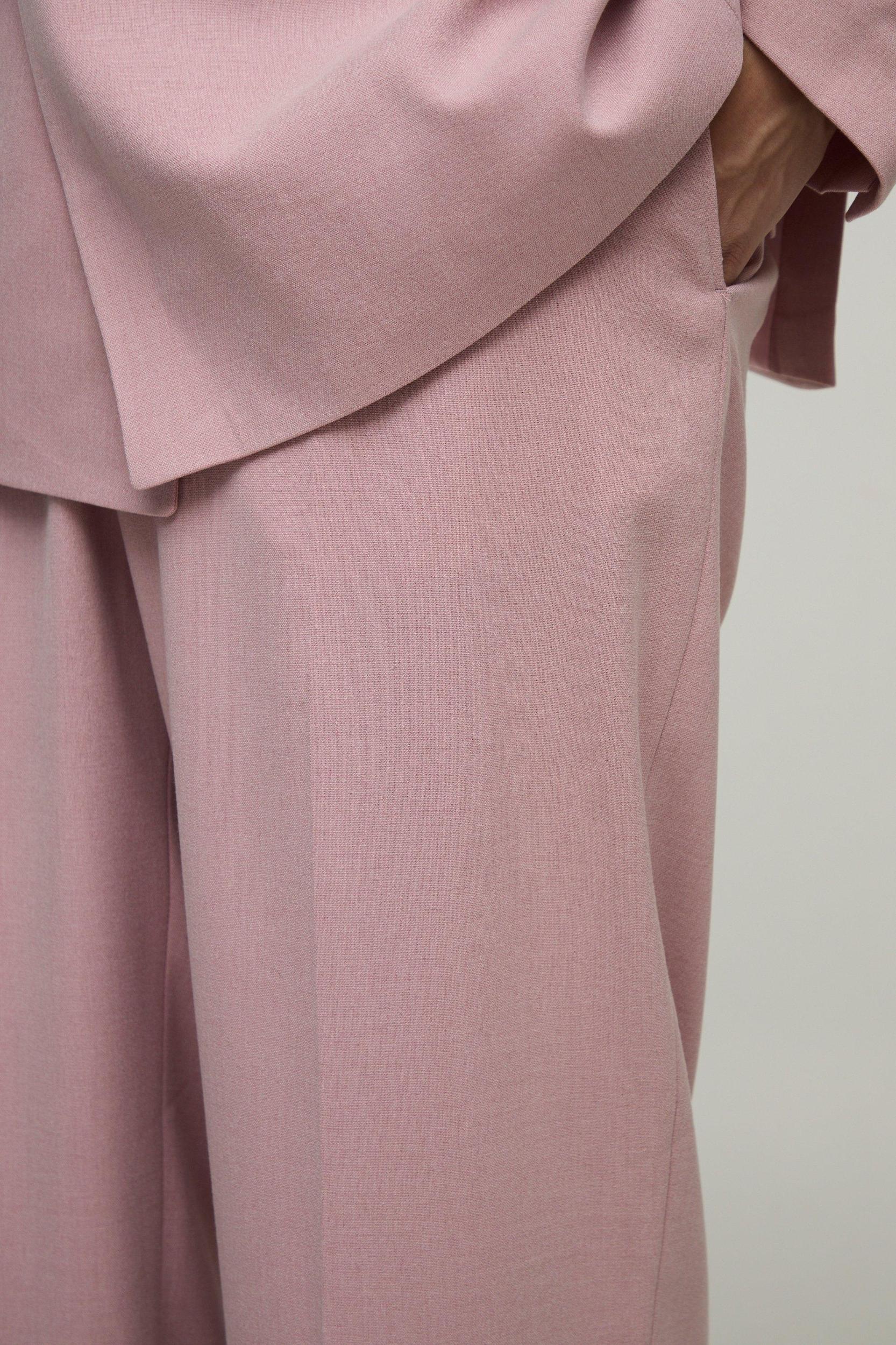 Wide Leg Fixed Waistband Suit Pants | boohooMAN USA Product Image