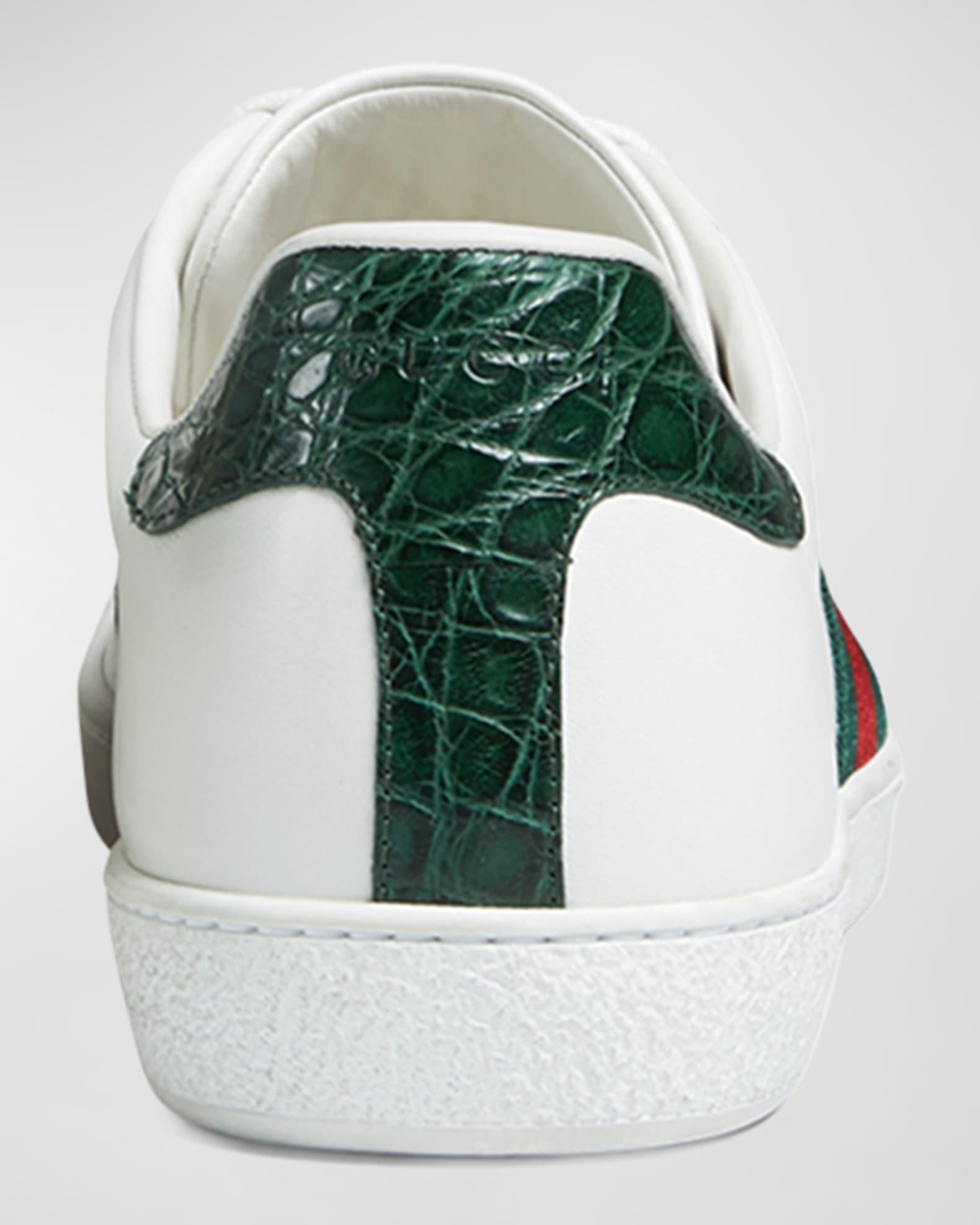 Mens New Ace Crocodile-Embossed Sneakers Product Image