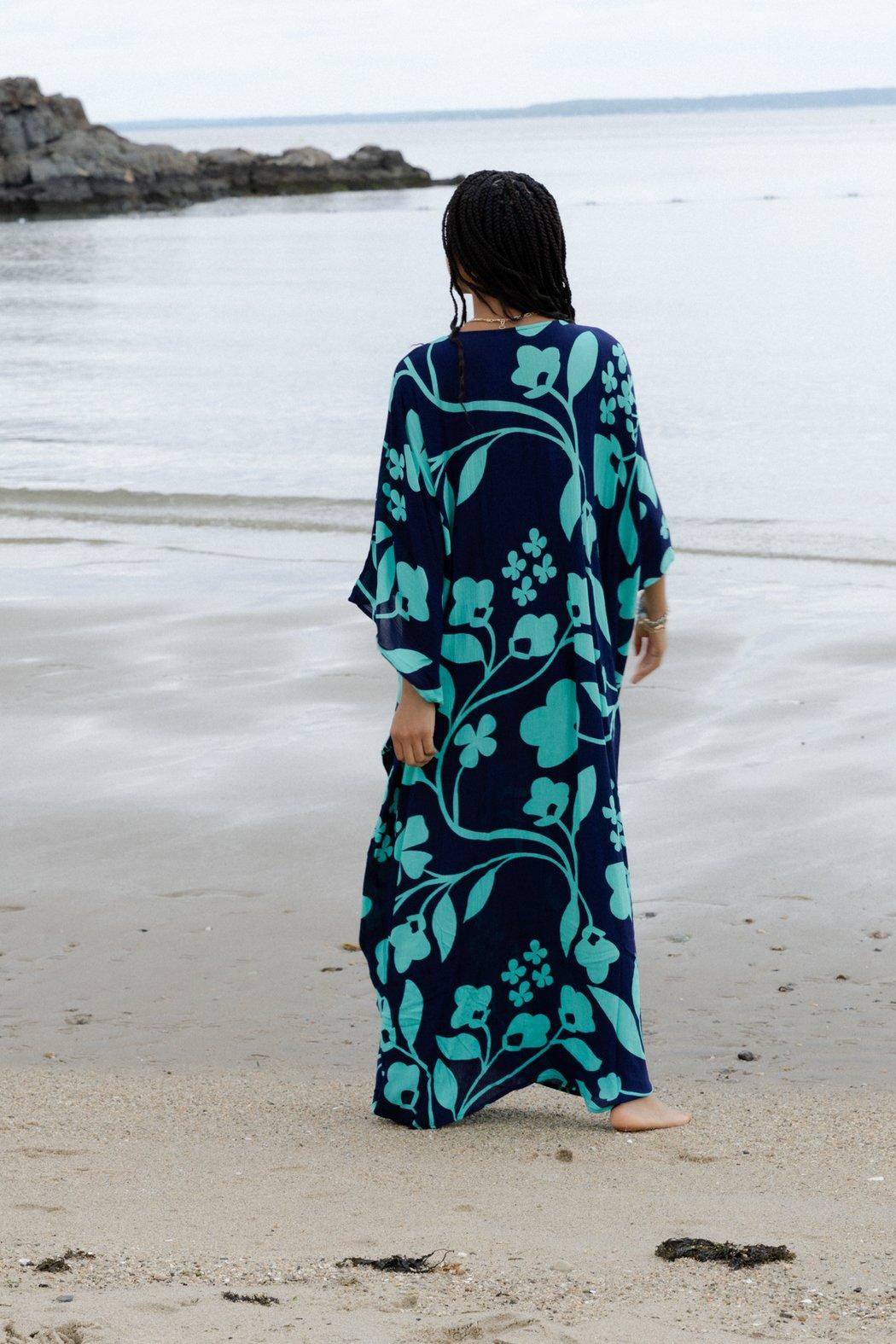Bold Floral Kaftan Maxi Product Image