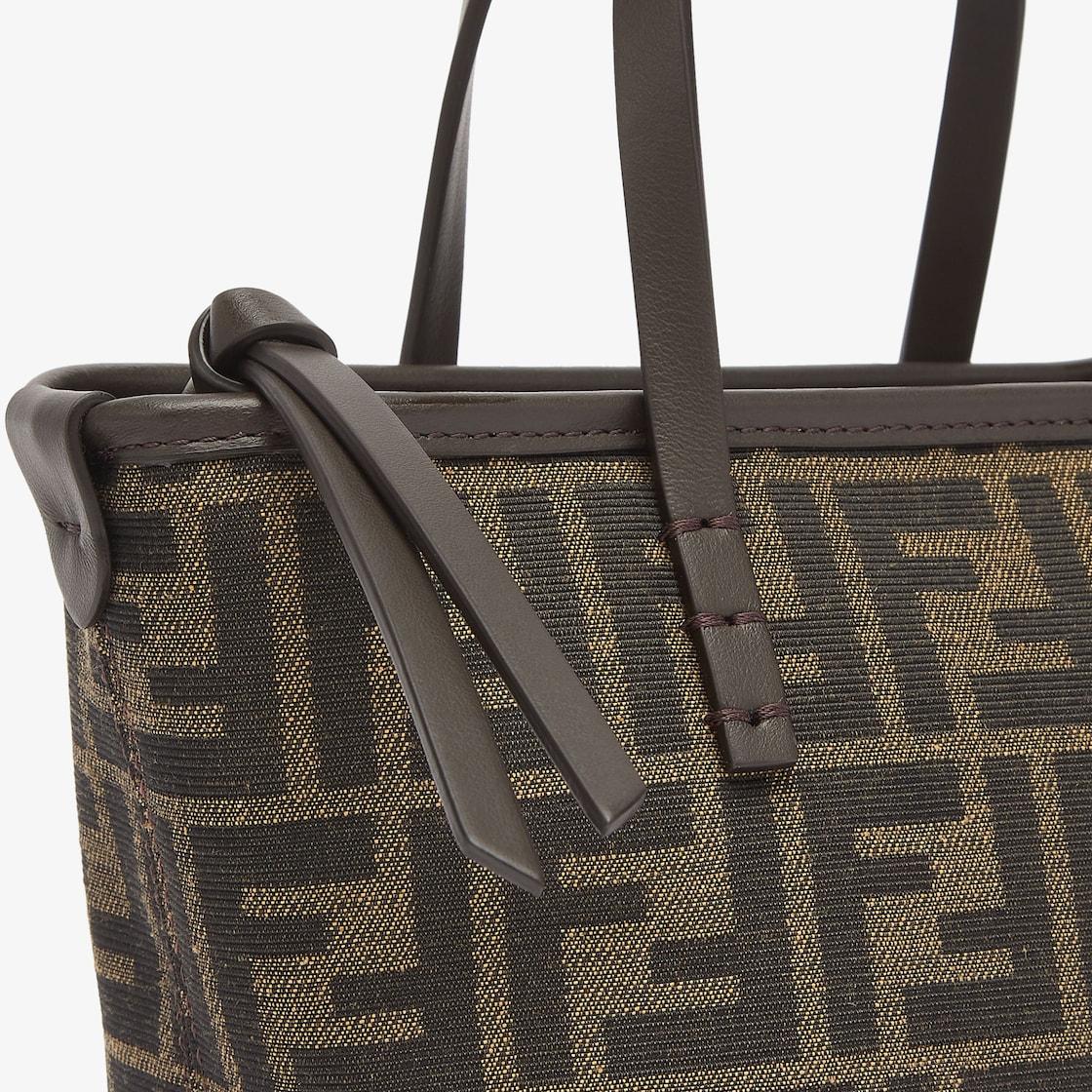 Mini RollBrown FF jacquard mini bag Product Image