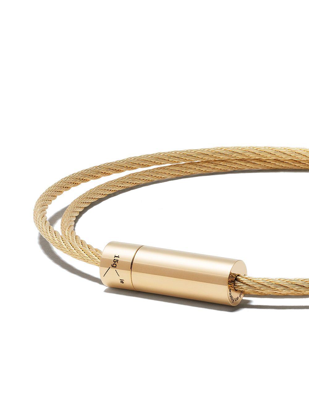 18K yellow gold Le Câble double bracelet Product Image