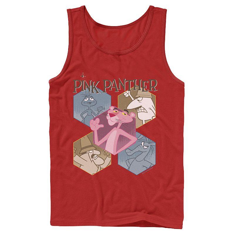 Men's Pink Panther Hexagonal Portraits Tank Top,  Product Image