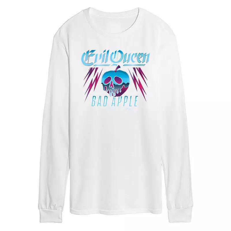 Disney Villains Snow White Evil Queen Men's Bad Apple Long Sleeve Graphic Tee,  Product Image
