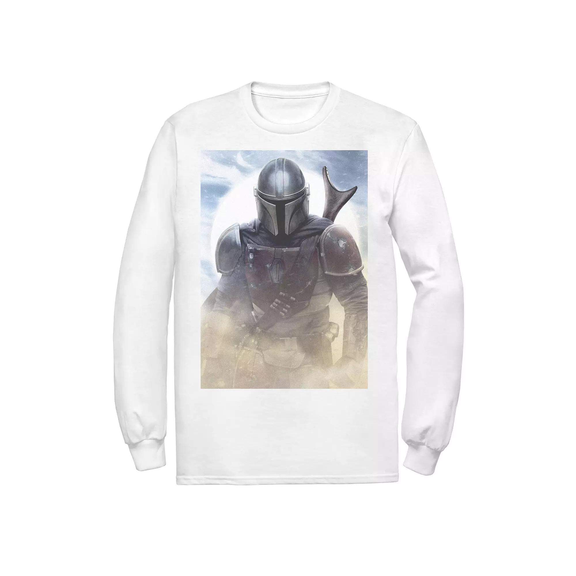 Men's Star Wars The Mandalorian Bounty Hunter Dusty Portrait Tee,  Product Image