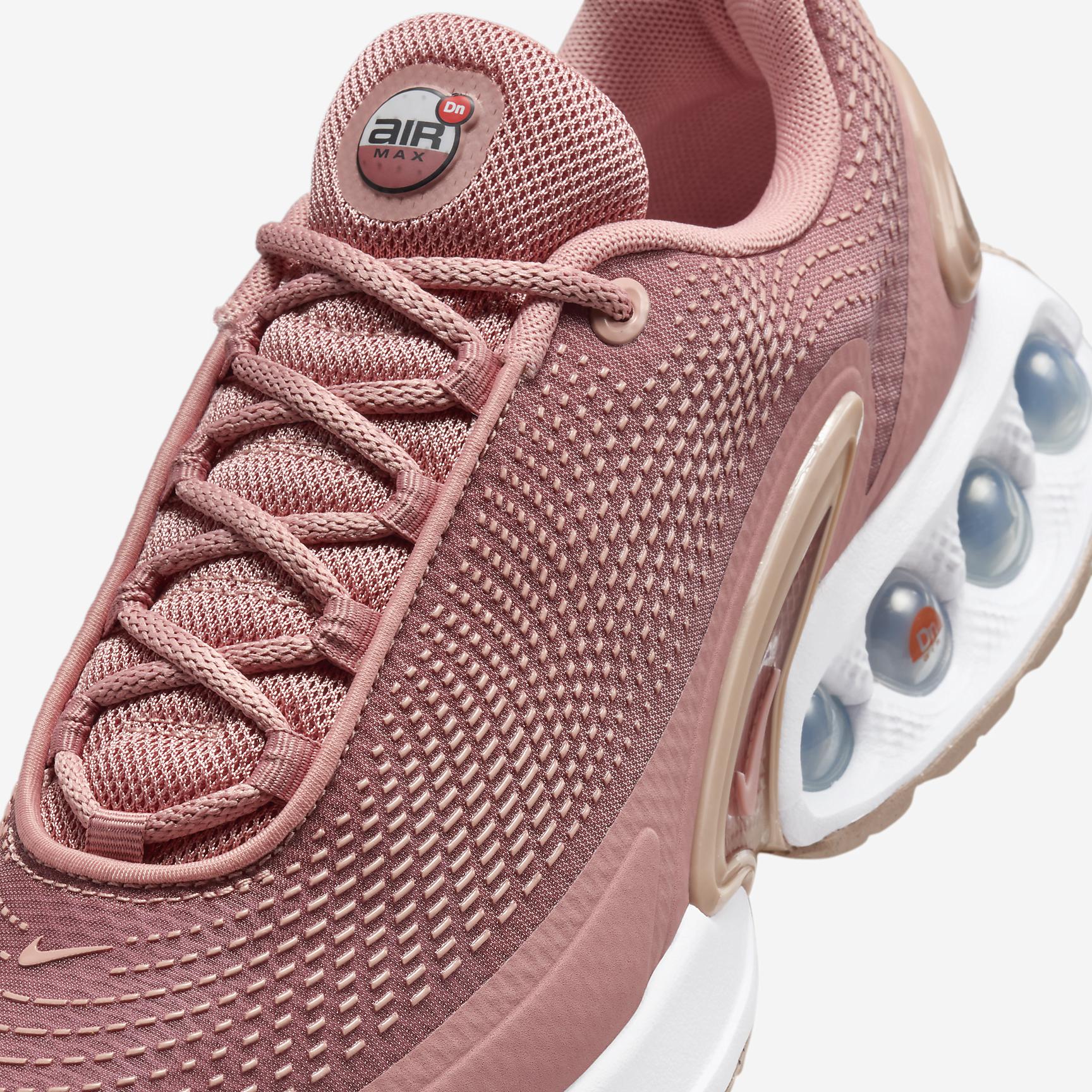 Nike Womens Nike Air Max DN - Womens Running Shoes Red Stardust/Rose Whisper/Canyon Rust Product Image
